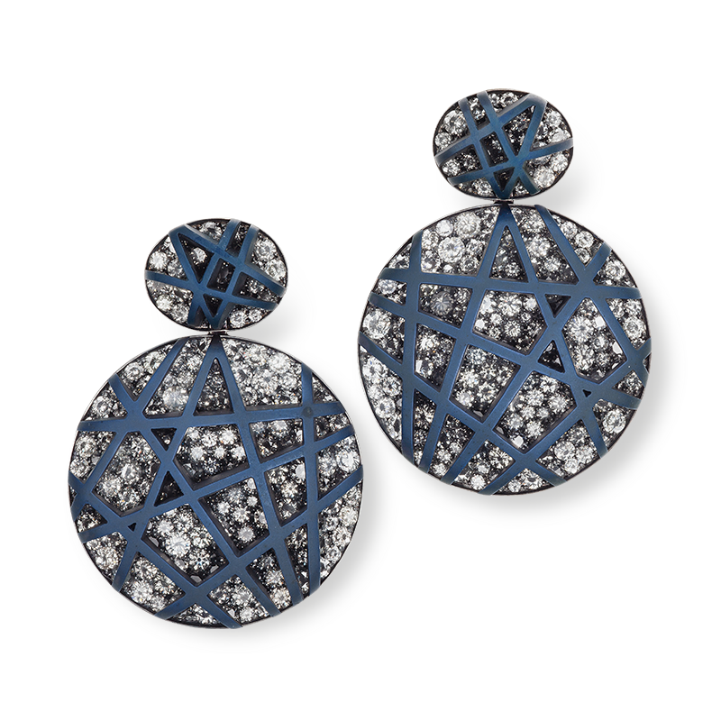 Earrings by Hemmerle with diamonds